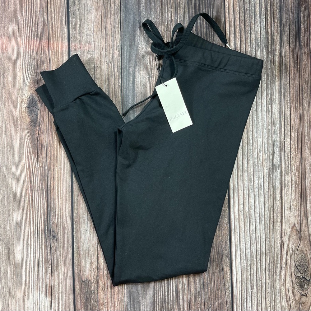 Indah Body Black Stretch Legging Pants NWT